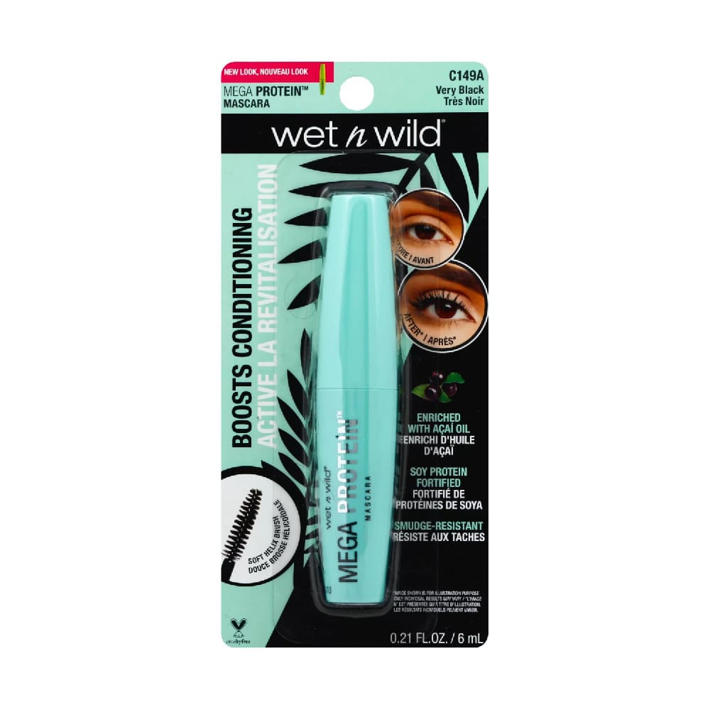 wet n wild Mega Protein Waterproof Mascara – Very Black