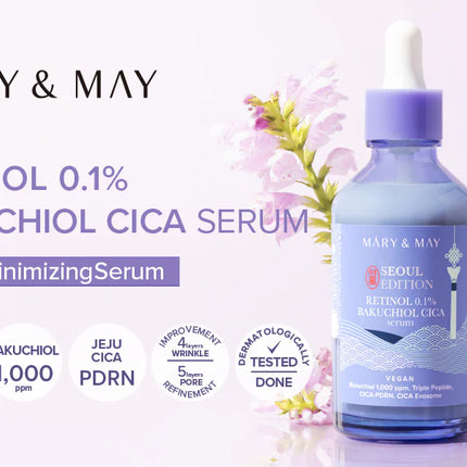 Mary&May Retinol 0.1% Bakuchiol Cica Serum 80ml