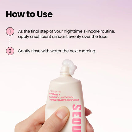 KSecret SEOUL 1988 Sleeping Mask: Collagen Complex 7 + Red Bean 60ml