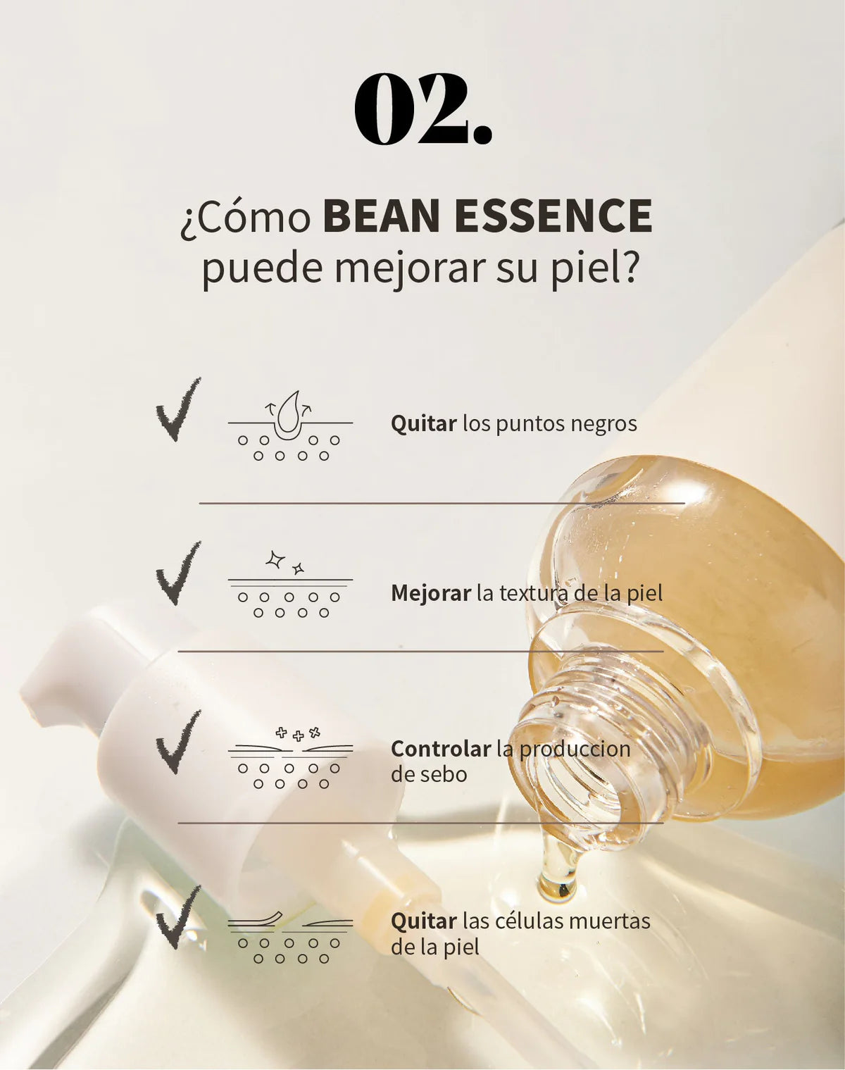 Mixsoon Bean Essence Esencia Exfoliante e Hidratante 50ml