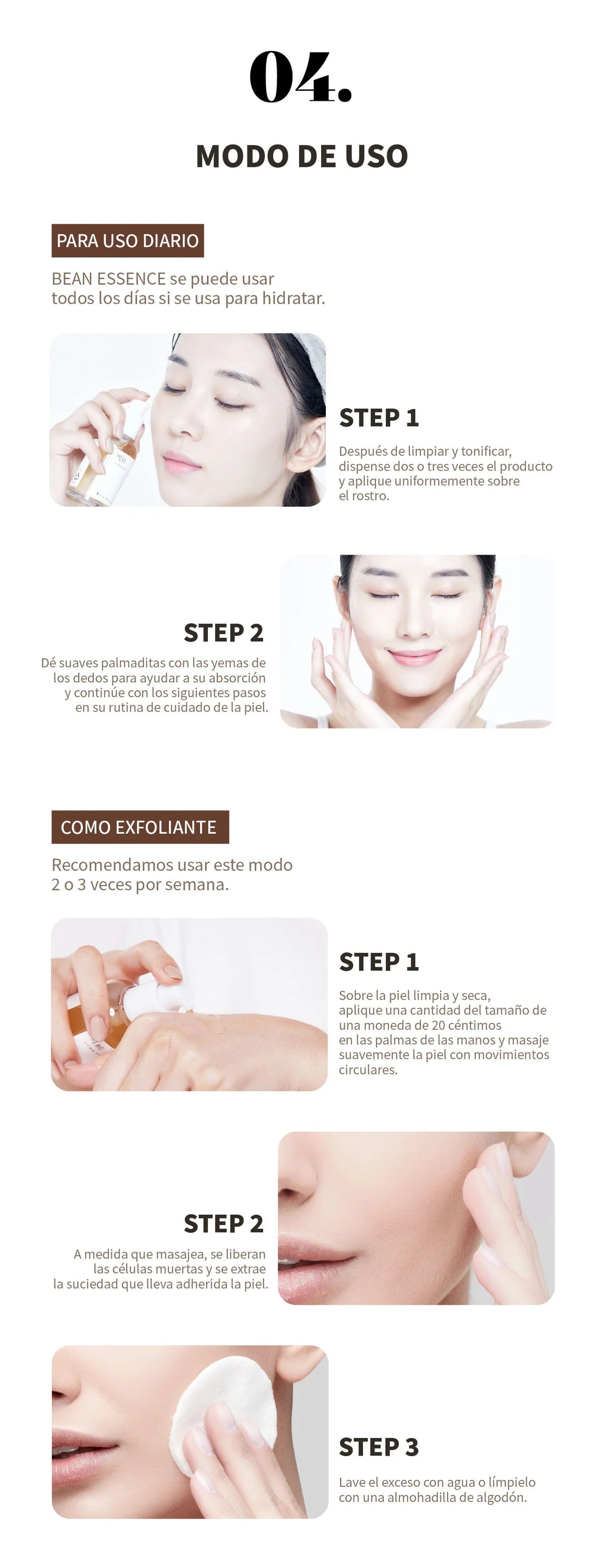 Mixsoon Bean Essence Esencia Exfoliante e Hidratante 50ml