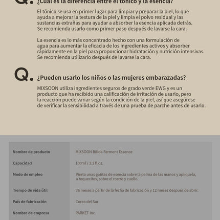 Mixsoon Bifida Ferment Essence 100ml