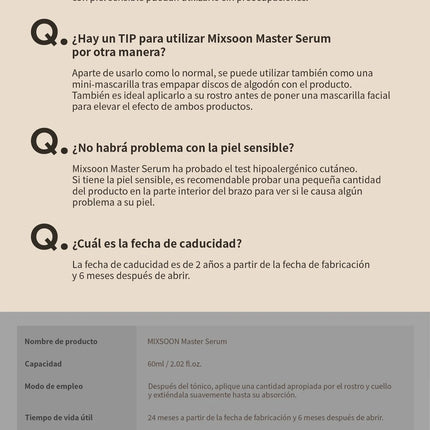 Mixsoon Master Serum 60ml