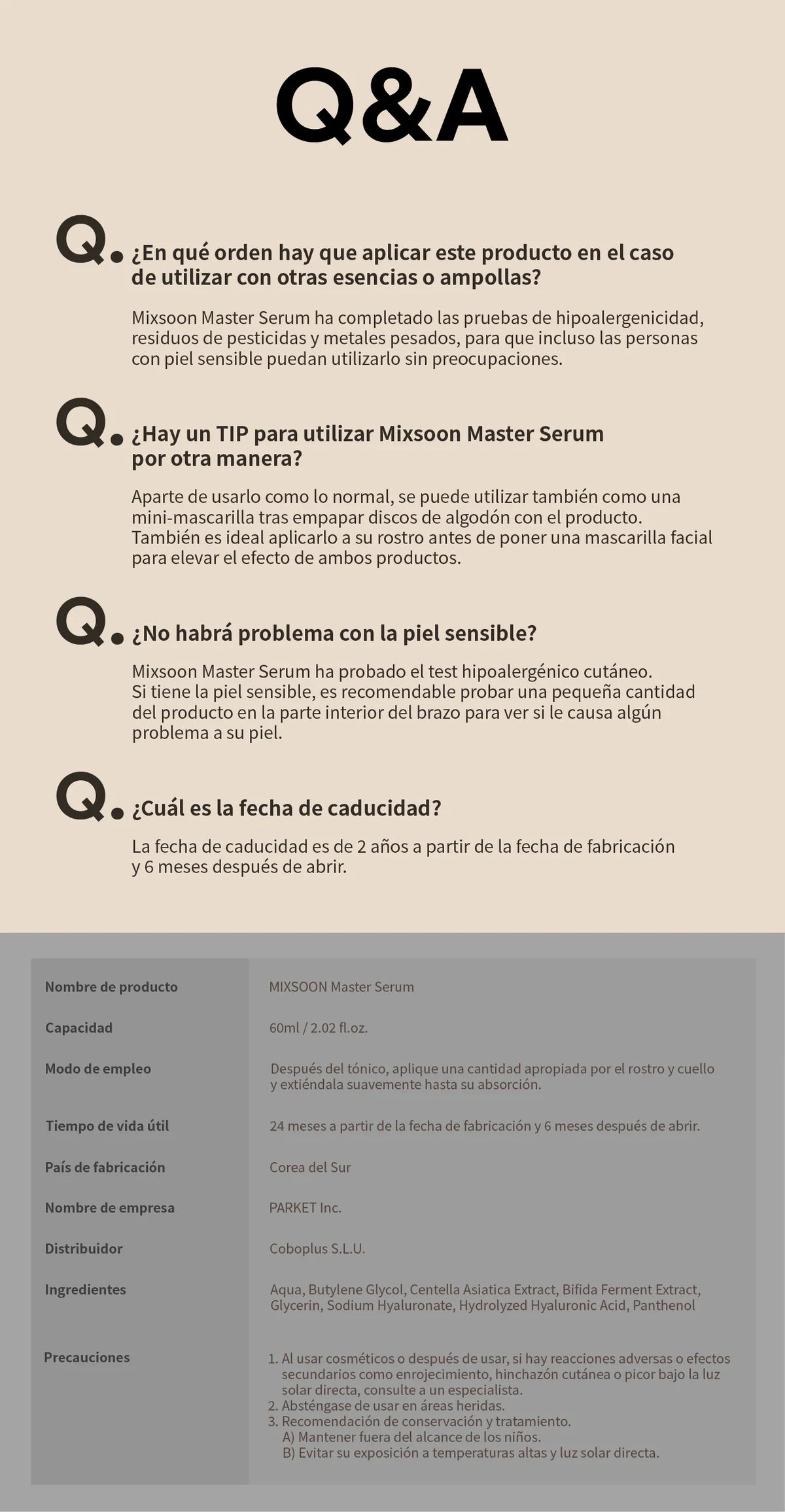Mixsoon Master Serum 60ml