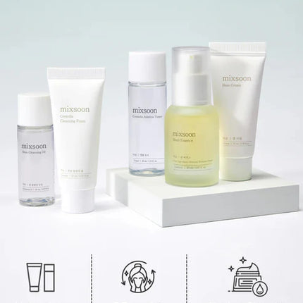 mixsoon Pure Glow Essentials Set 5 pasos para el cuidado de la piel, suave e hidratante