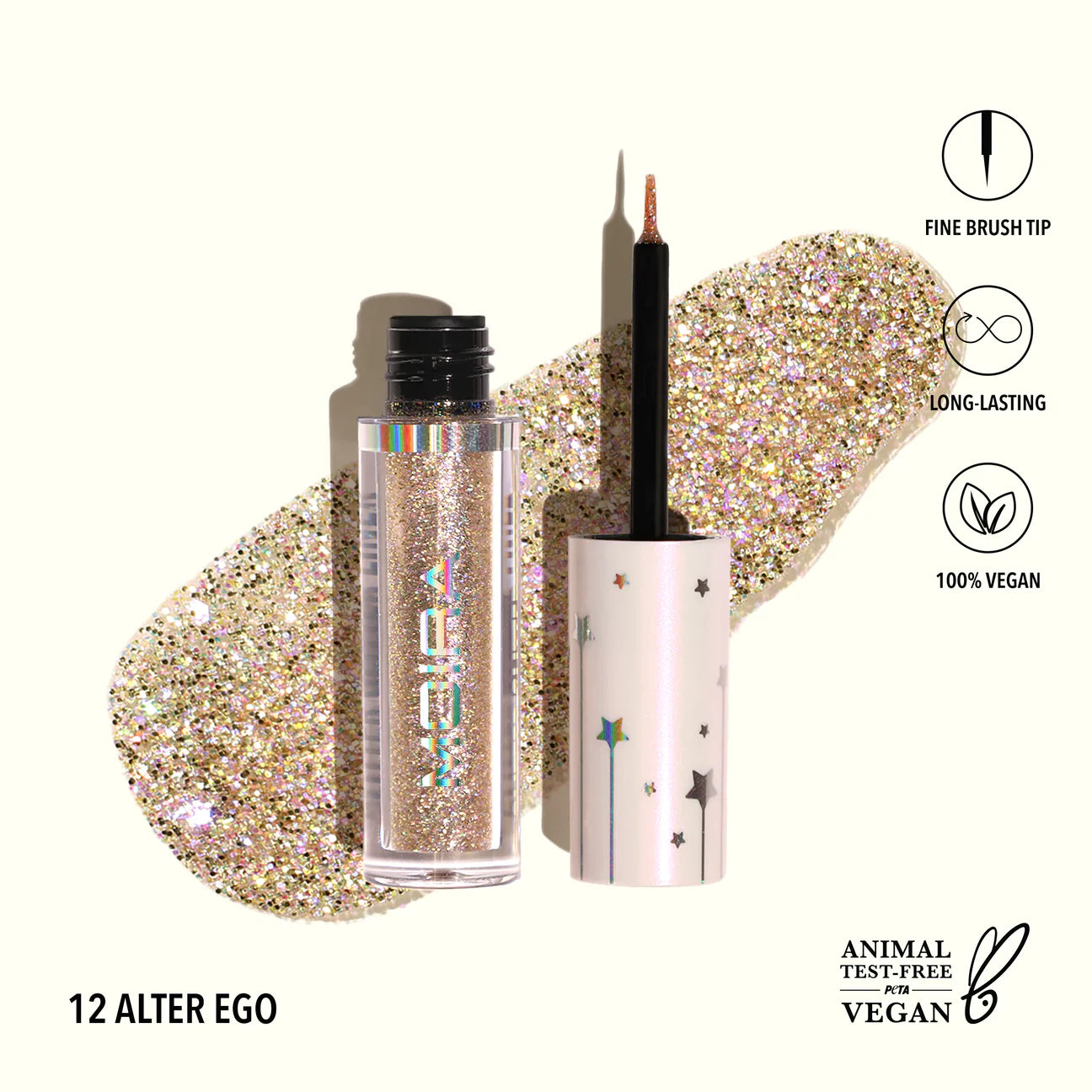 Delineador con Glitter Moira