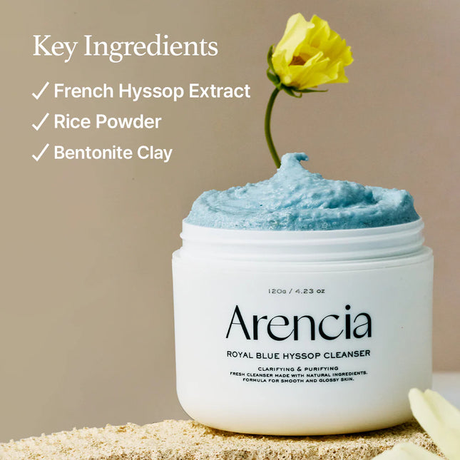 Arencia - Fresh Blue Hyssop Rice Mochi Cleanser 120g