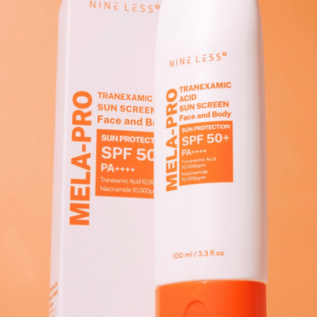 NINE LESS  Protector Solar. MELA-PRO Tranexamic Acid Sun Screen – 100 ml