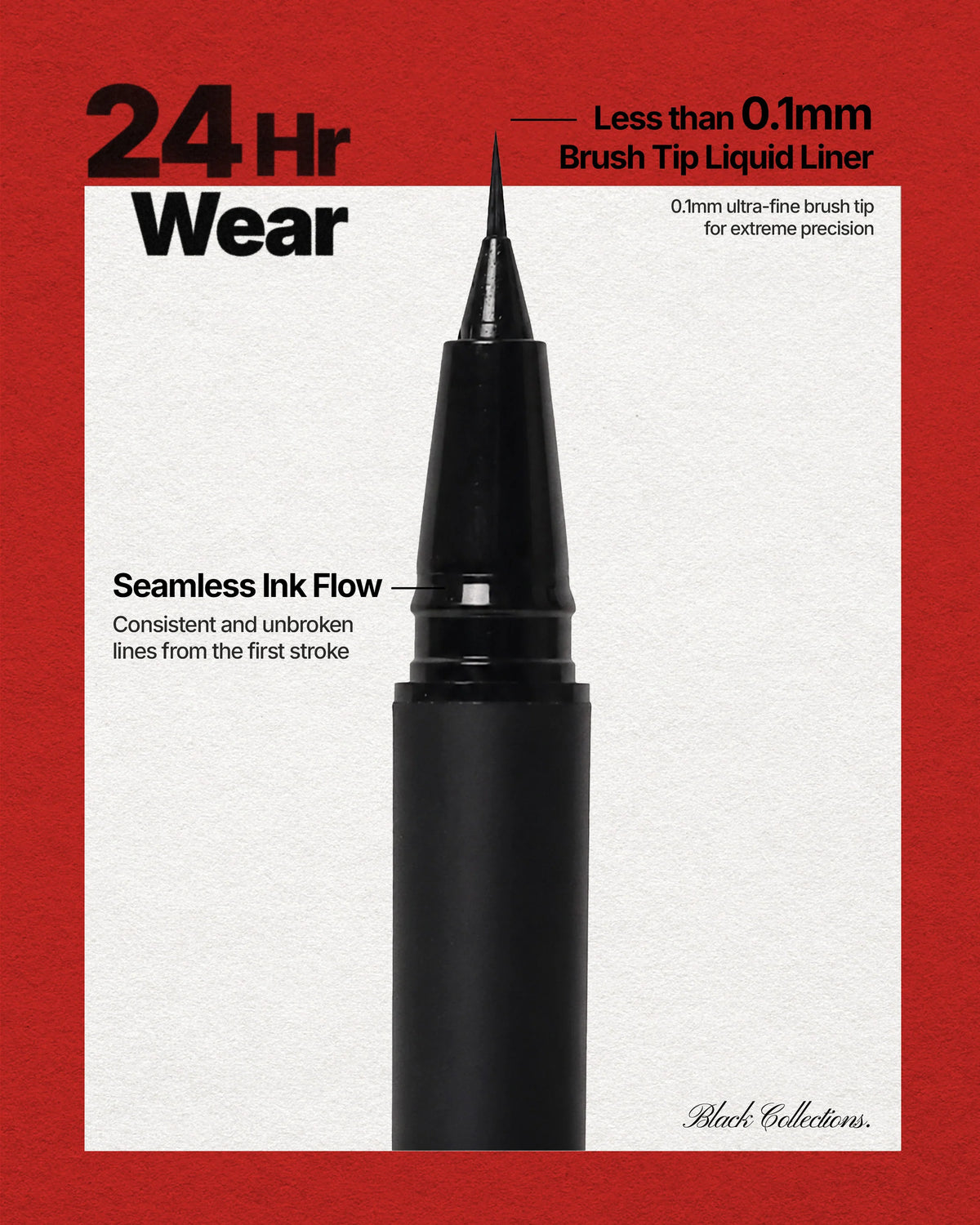 Moira 24HR Nano Ink Liner -001, Black