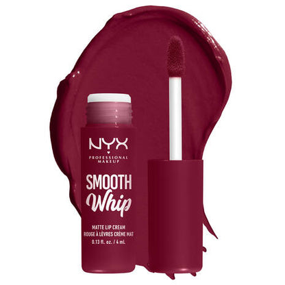 NYX Smooth Whip - Crema de labios mate, larga duración, hidratante, lápiz labial líquido