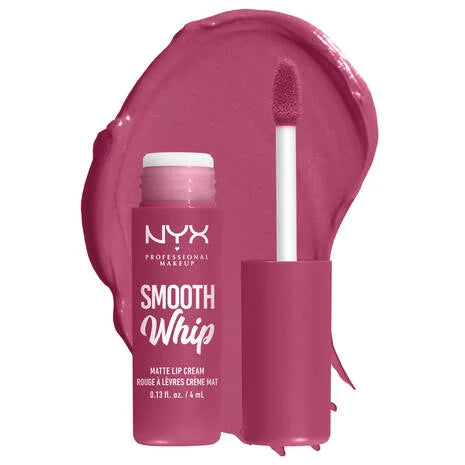 NYX Smooth Whip - Crema de labios mate, larga duración, hidratante, lápiz labial líquido