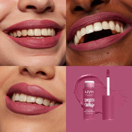 NYX Smooth Whip - Crema de labios mate, larga duración, hidratante, lápiz labial líquido