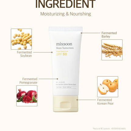 Mixsoon Bean Sunscreen SPF 50 -50ml