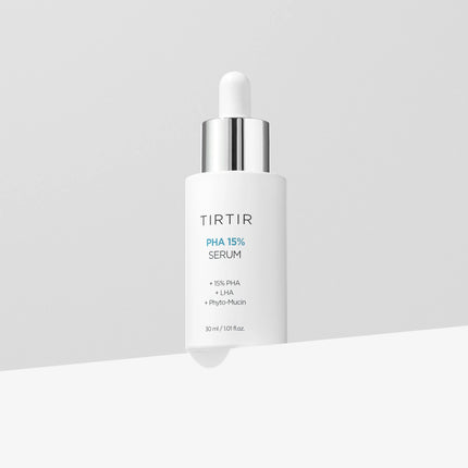 TIRTIR PHA - Suero exfoliante al 15% - Peeling hidratante Fórmula suave de PHA y LHA para pieles sensibles