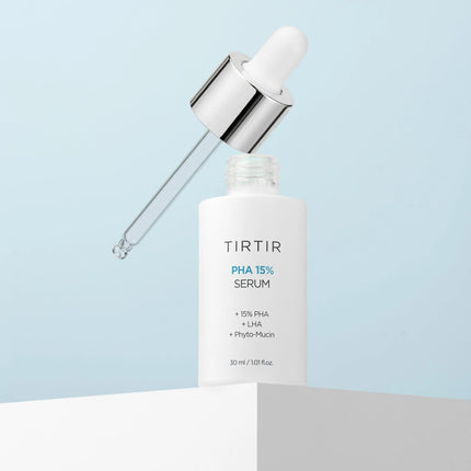TIRTIR PHA - Suero exfoliante al 15% - Peeling hidratante Fórmula suave de PHA y LHA para pieles sensibles