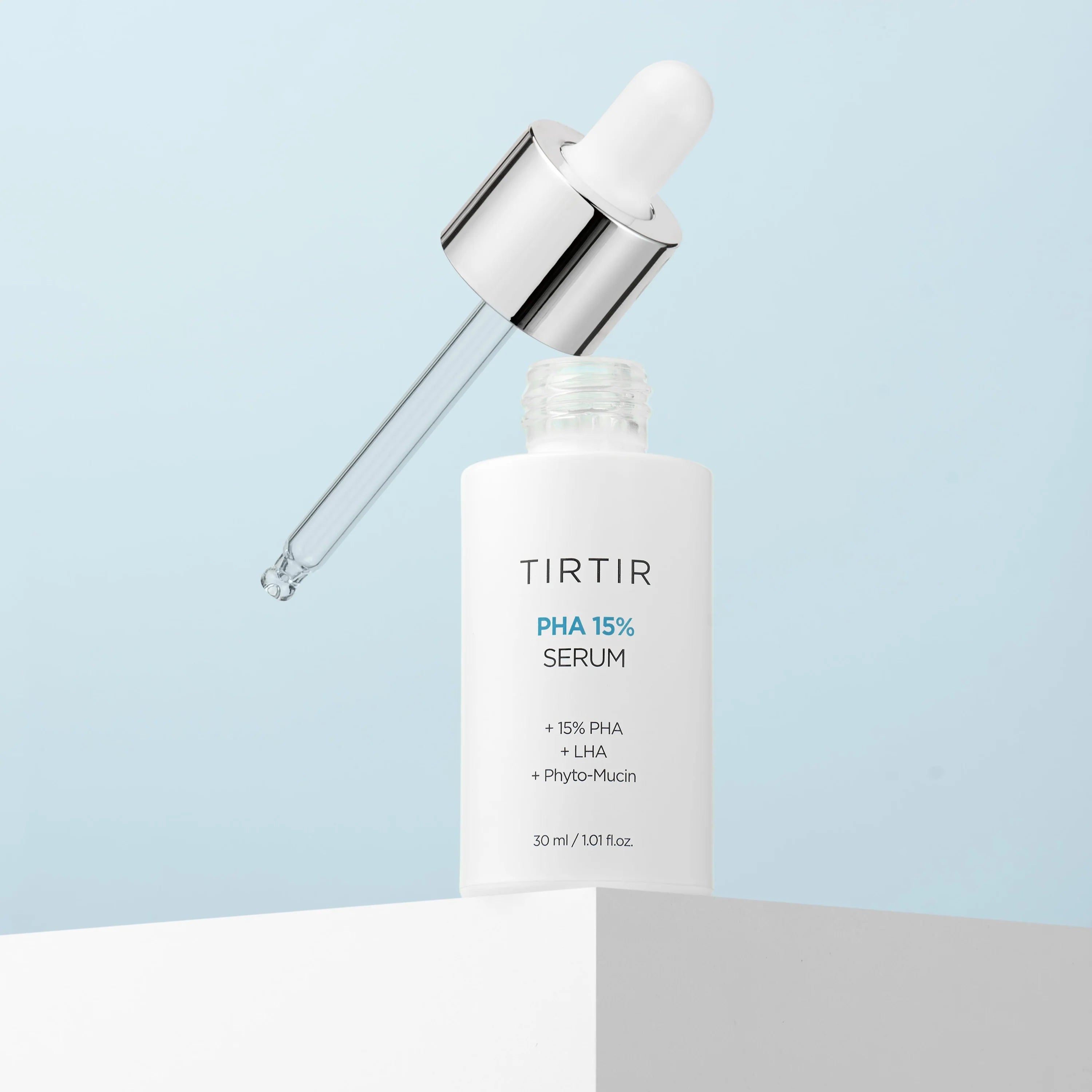 TIRTIR PHA - Suero exfoliante al 15% - Peeling hidratante Fórmula suave de PHA y LHA para pieles sensibles