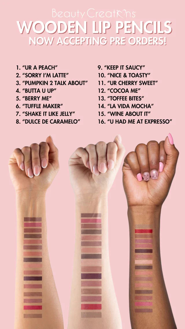 Beauty Creations Wooden Lápiz de labios