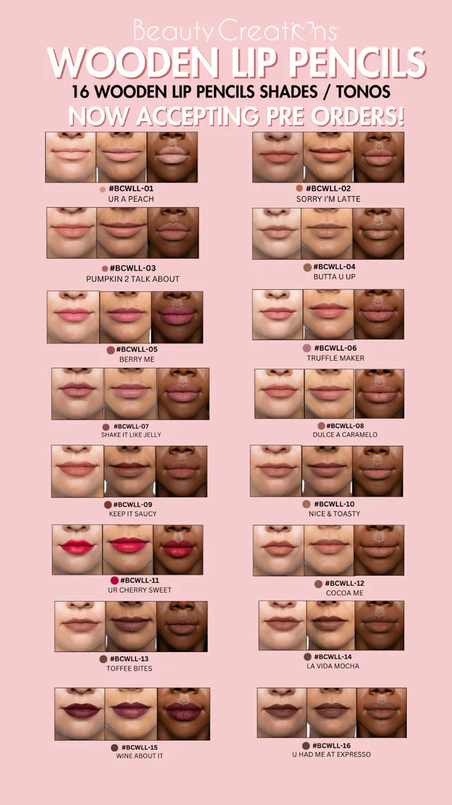 Beauty Creations Wooden Lápiz de labios