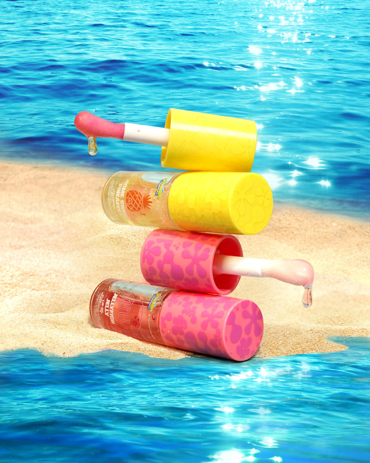 Beauty Creations Aceite labial PH "Home Sweet Pineapple" de Bob Esponja