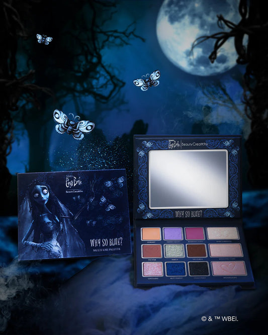 Paleta "Why So Blue?" de Tim Burton's Corpse Bride x Beauty Creations