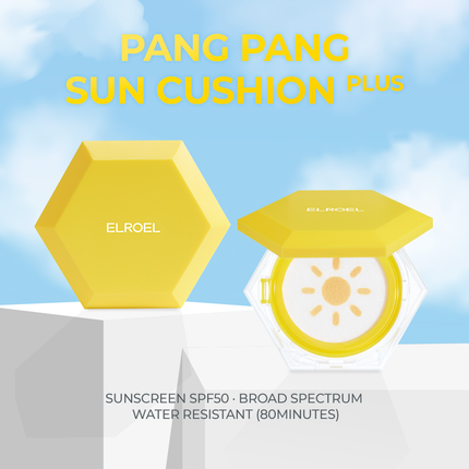 ELROEL Pang Pang Big Sun Cushion Plus - Protector solar de amplio espectro SPF50+ PA++++