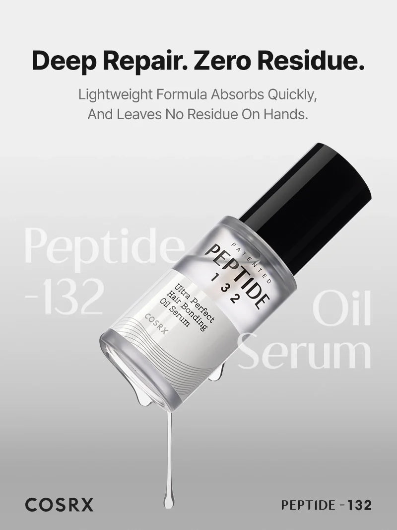 Cosrx PEPTIDE-132 Ultra Perfect Hair Bonding Oil Serum 28ml Aceite capilar fortalecedor