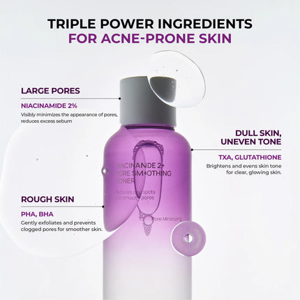 Jumiso Niacinamide 2+ Pore Smoothing Toner 205ml