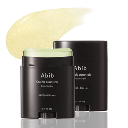 Abib Barra de protección rápida SPF50+ protector solar coreano, sin Whitecast, extracto de centella