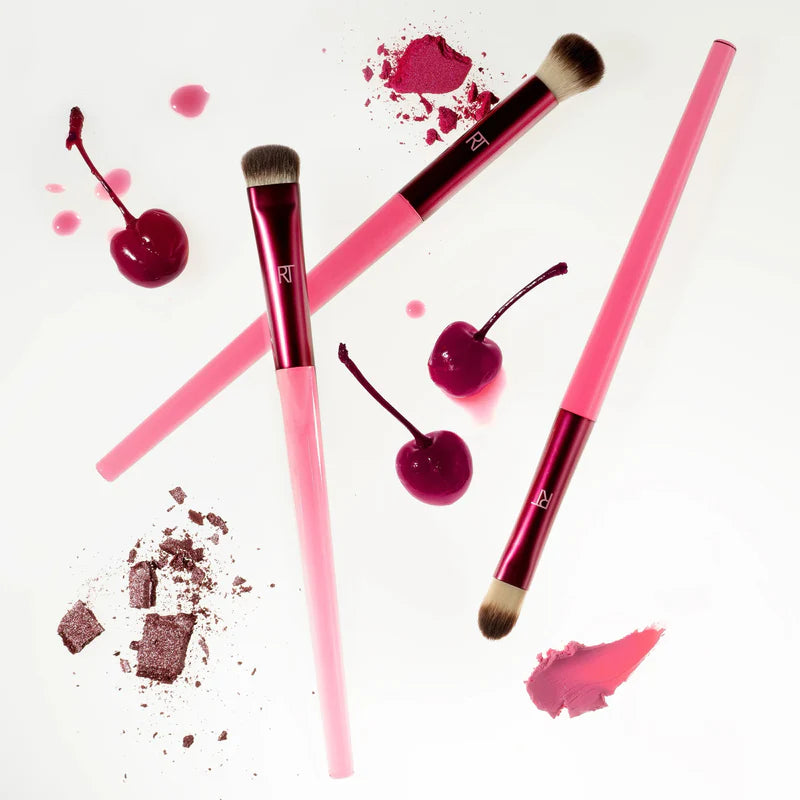 Real Techniques Trío de brochas de maquillaje MesmerEYES Cherry On Top