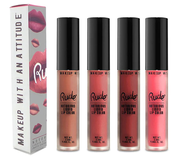 Notorious Liquid Lip 9 Tonos Rude Cosmetics