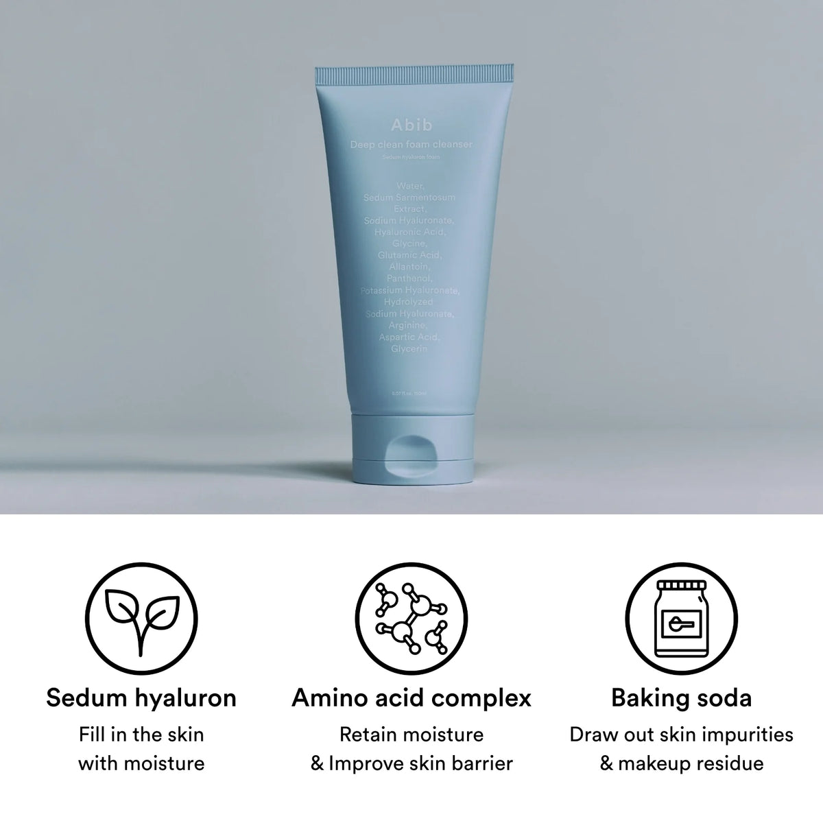 Abib Deep Clean Foam Cleanser Sedum Hyaluron Foam 150ml