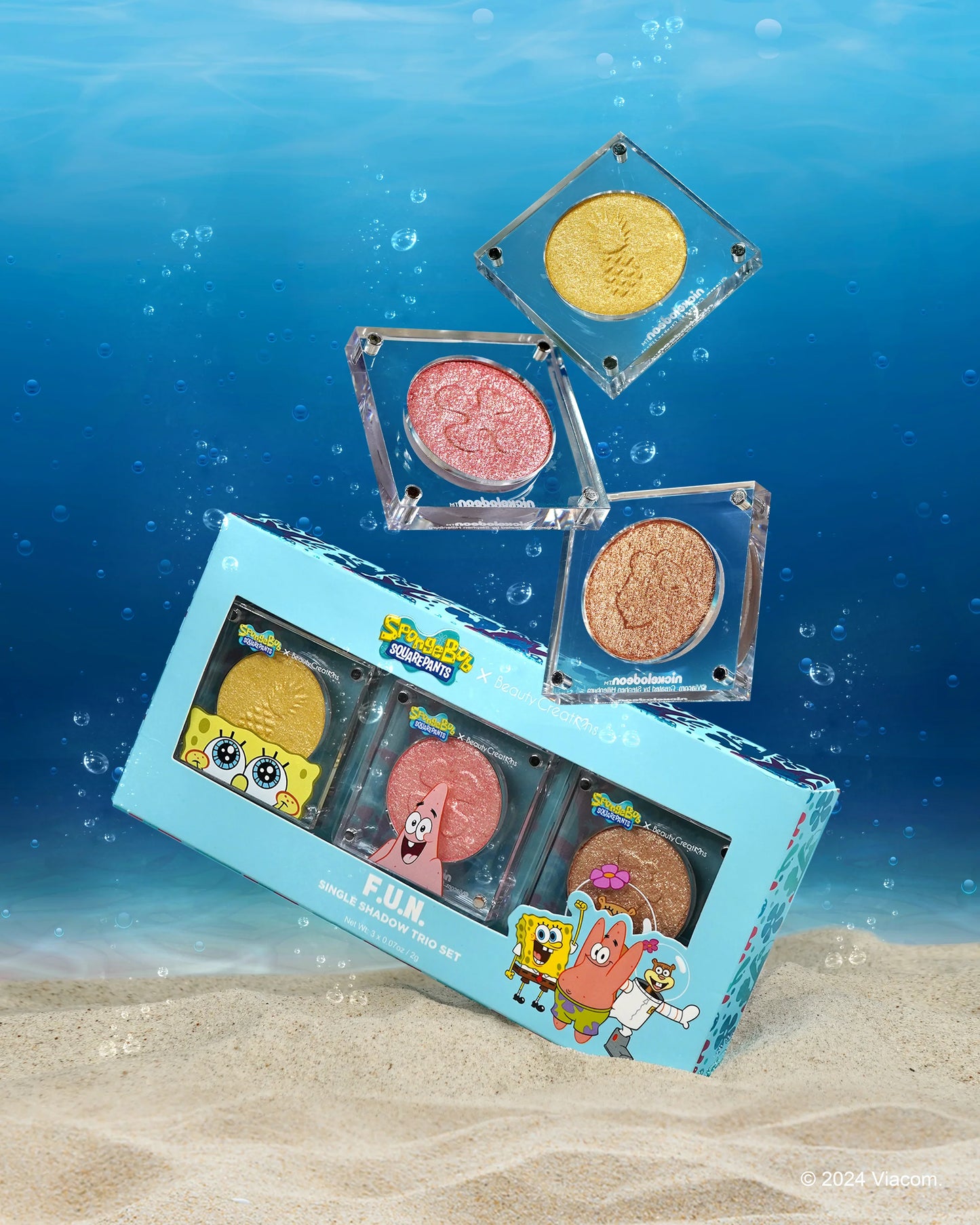 Beauty Creations -Set de Sombras Fun de Bob Esponja