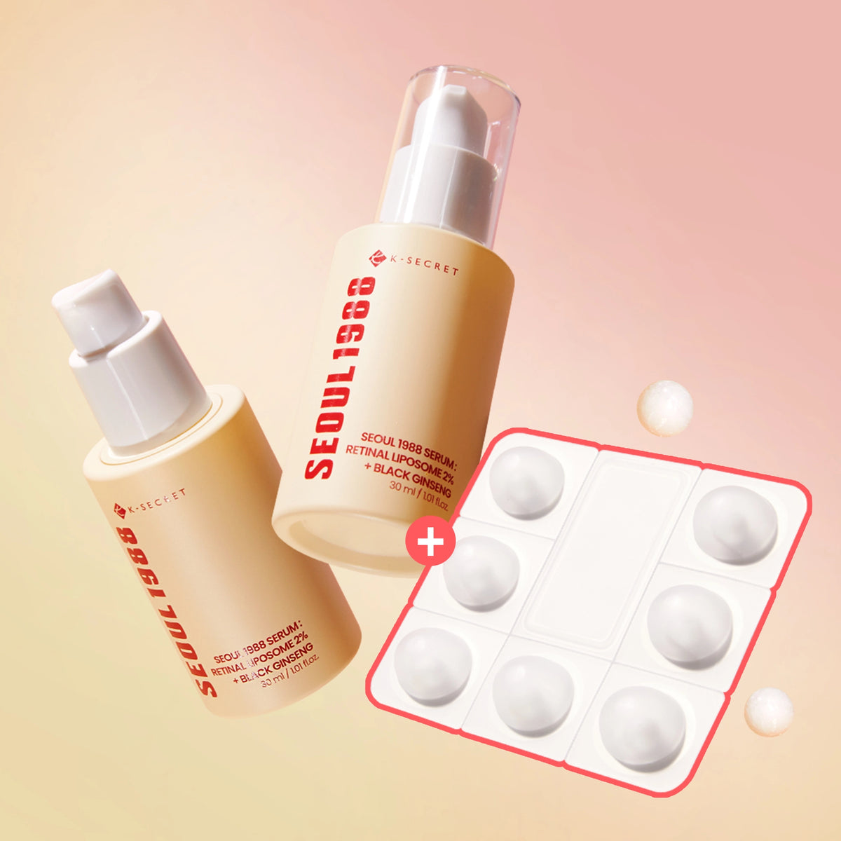 KSecret Seoul 1988 Retinal Black Ginseng Serum Double Set