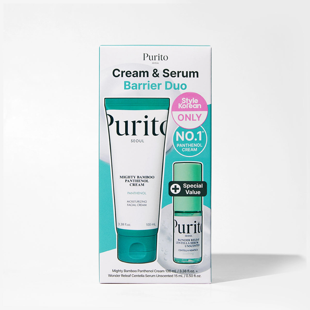 Purito Seoul Bamboo Panthenol Cream Set