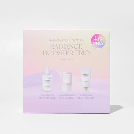 SKIN1004 Madagascar Centella Radiance Booster Trio (Ampoule + Mask + Cream)