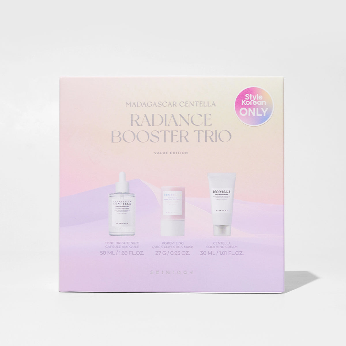 SKIN1004 Madagascar Centella Radiance Booster Trio (Ampoule + Mask + Cream)