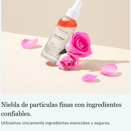Mary & May Suero y bruma con colágeno de rosas 100ml
