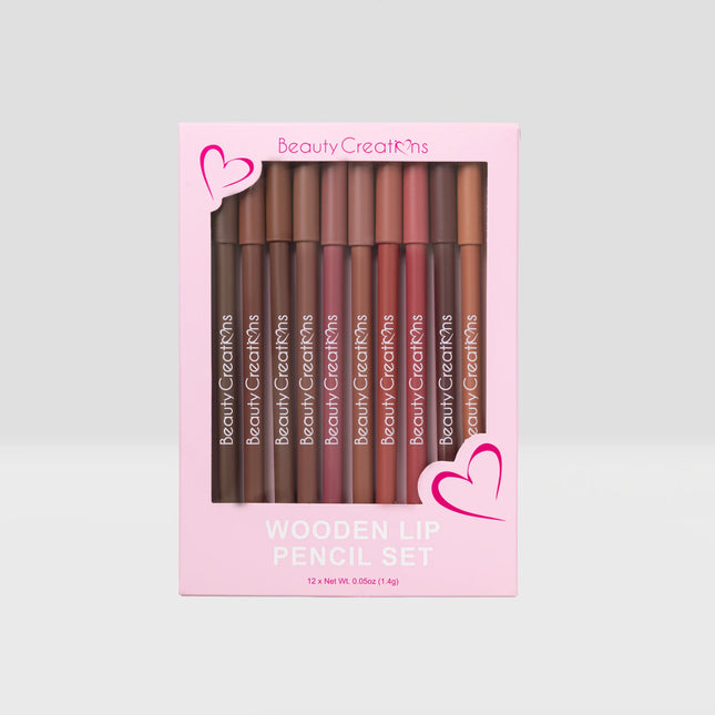Beauty Creations Wooden Lip Pencil Set