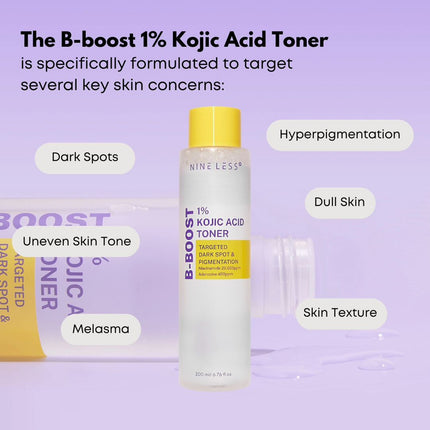 Nineless – Tónico B-Boost con 1 % de ácido kójico 200ml