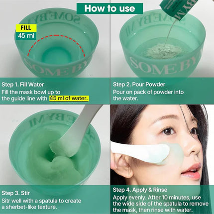 Some by Mi - PDRN Spirulina Soothing Sherbet Mask Set (10sobre)