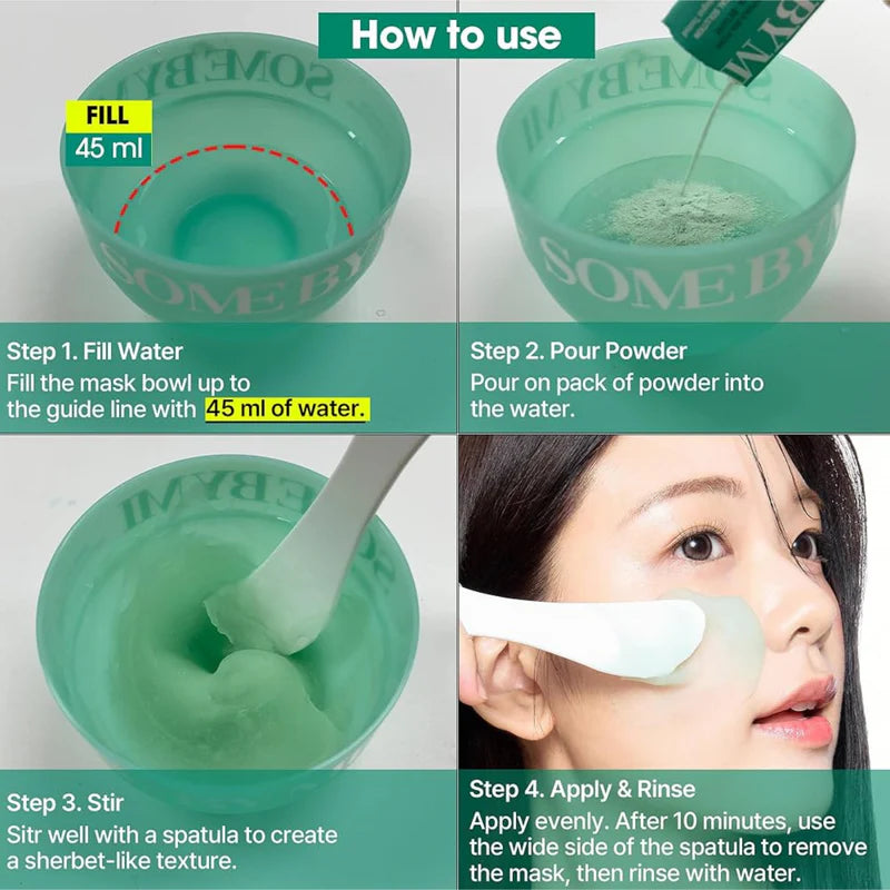 Some by Mi - PDRN Spirulina Soothing Sherbet Mask Set (10sobre)
