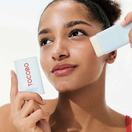 TOCOBO Cotton Airy Sun Stick SPF 50 - Protector solar mate coreano de amplio espectro para cara