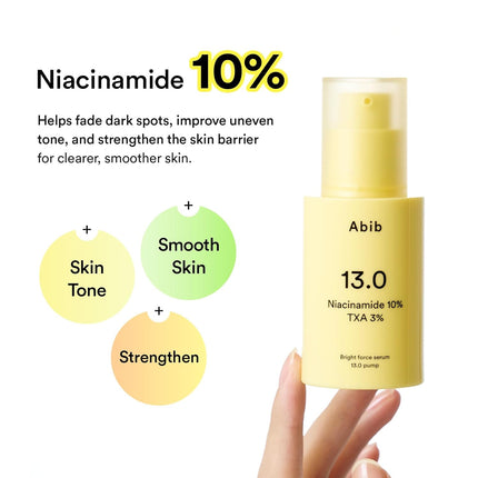 Abib Bright Force Serum – 10% Niacinamida + 3% Ácido Tranexámico (TXA) 30 ml