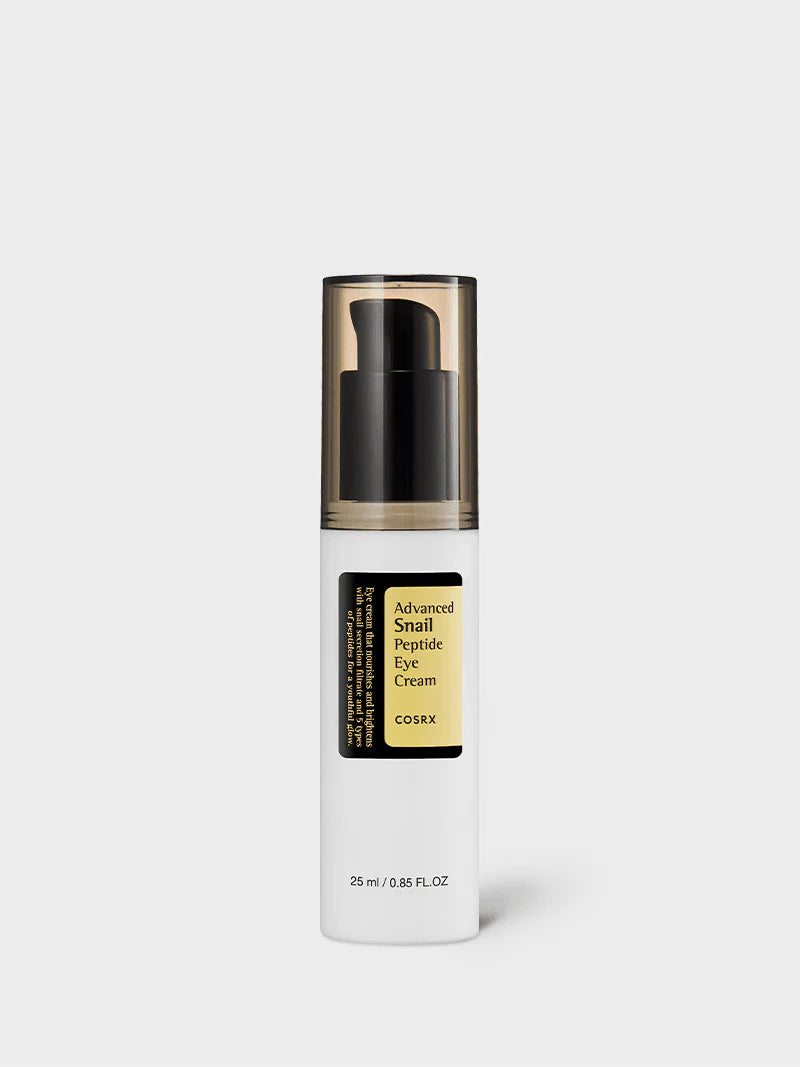 COSRX Snail Mucin Peptide Under Eye Cream 25ml 73.7% de mucina de caracol y niacinamida, crema de ojos antienvejecimiento