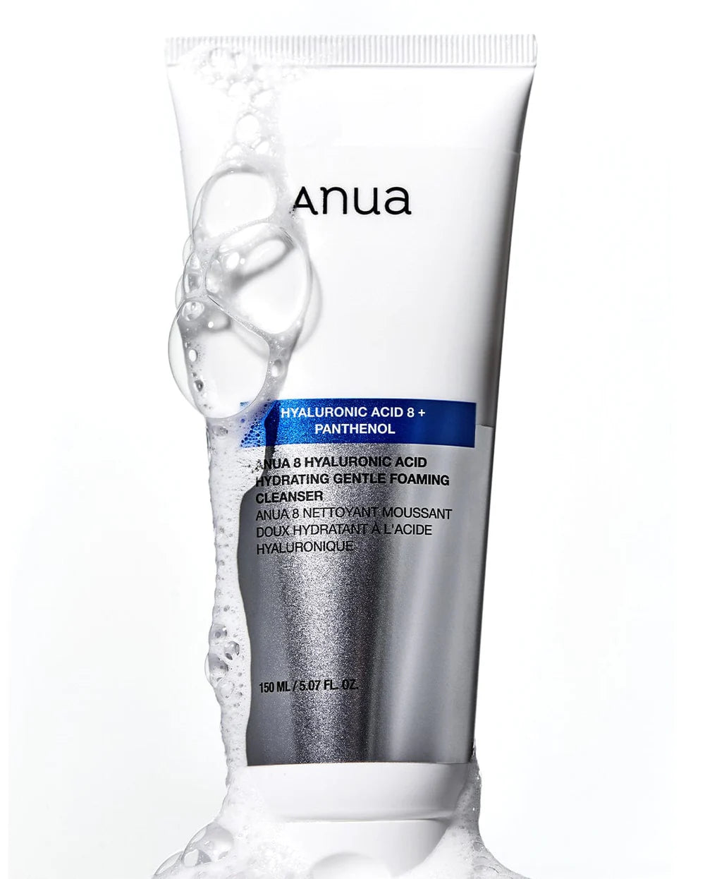 Anua - 8 Hyaluronic + Panthenol  Acid Hydrating Gentle Foaming Cleanser 150ml