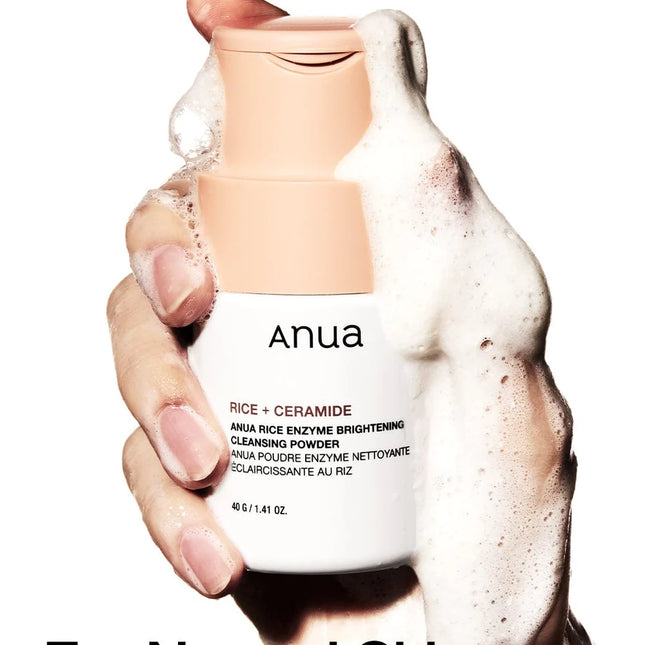 Anua Rice Enzyme Brightening Cleansing Powder Limpiador facial en polvo 40g