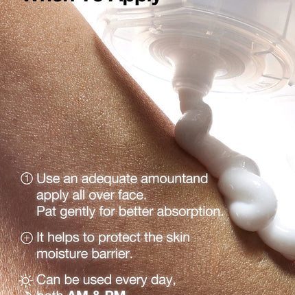 Anua - Crema 3+ Ceramide Panthenol para barrera cutánea no comedogénica