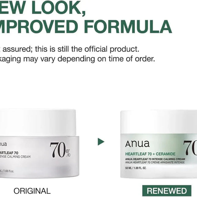 Anua Heartleaf 70% Intense Calming Cream 50ml