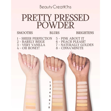 Polvos fijadores Pretty Pressed Setting Powder Beauty Creations
