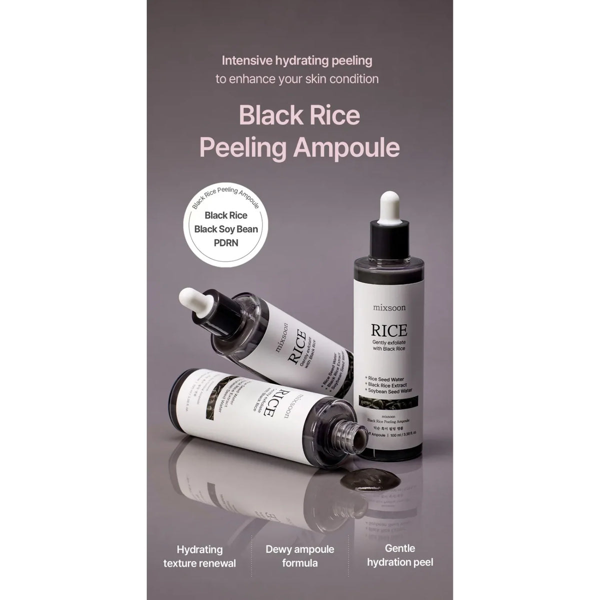 Mixsoon Black Rice Peeling Ampoule 100ml